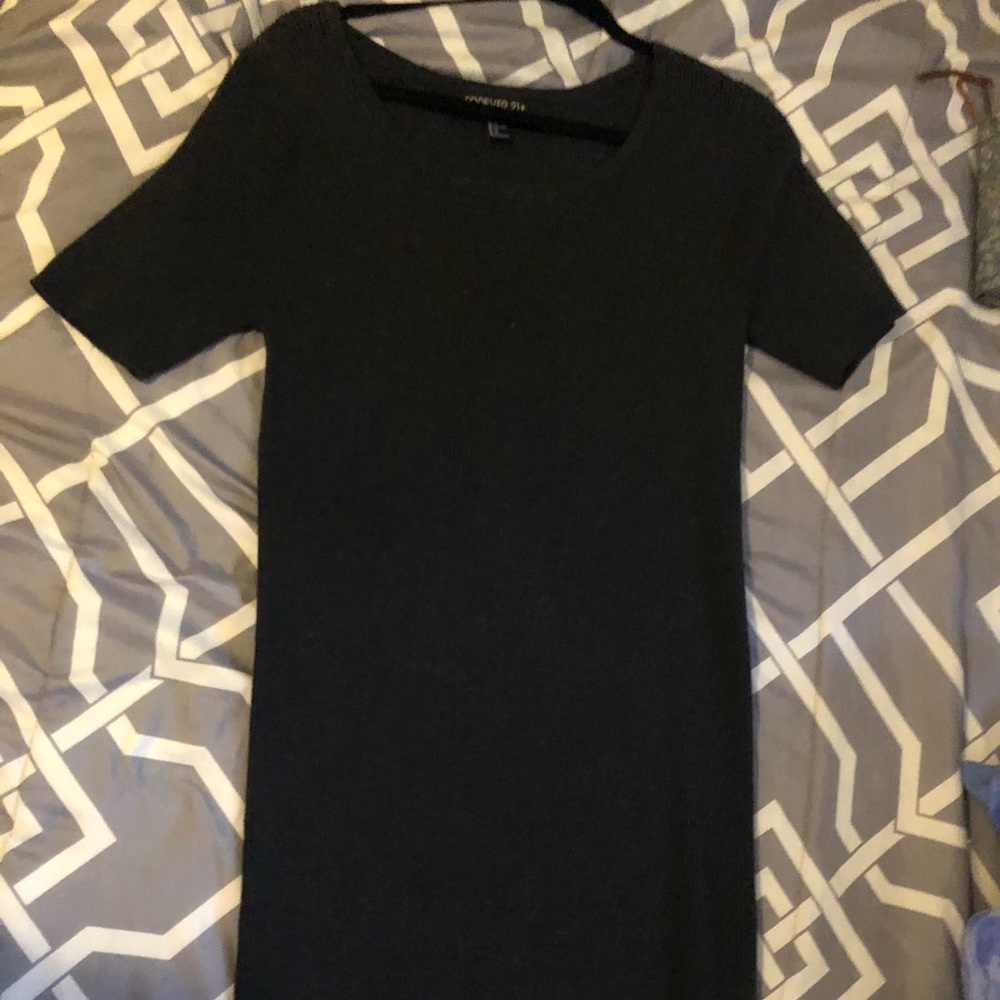Forever 21 Knit Waffle Bodycon Dress